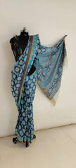 Soft silk hand print saree