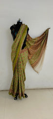Soft silk hand print saree