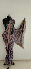 Soft silk hand print saree