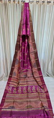 Pure tussar silk print saree