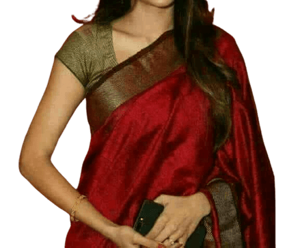 Linen saree