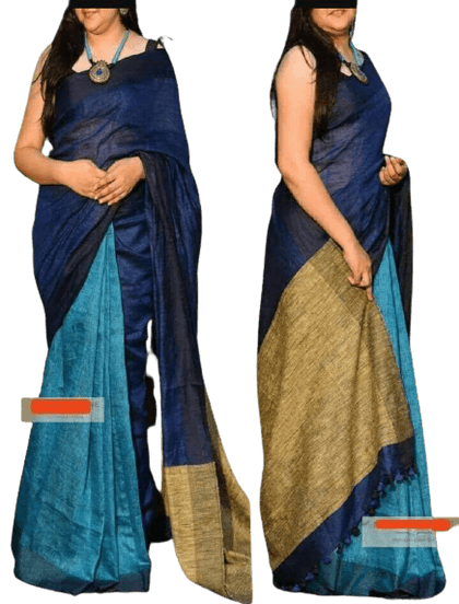 Linen saree