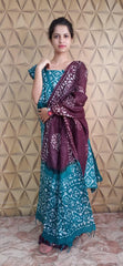 Linen print suit silkzon.in