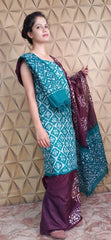 Linen print suit silkzon.in