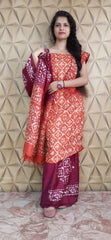 Linen print suit silkzon.in
