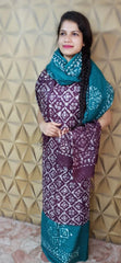 Linen print suit silkzon.in