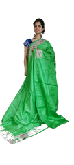 Tussar Silk Hand Cutwork Saree SILK ZONE