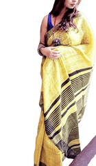 Tussar ghicha silk saree silkzon.in
