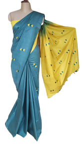 Soft silk embroidery saree SILK ZONE