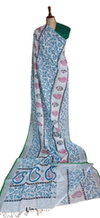 Pure linen print saree SILK ZONE