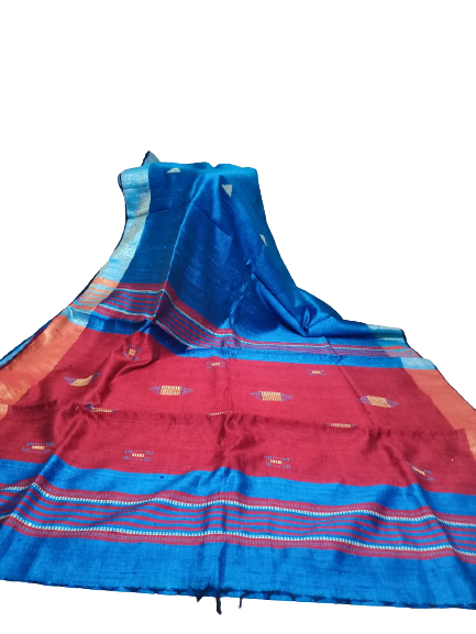 Tussar dupion silk saree SILK ZONE