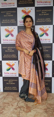 Soft silk hand print suit SILK ZONE
