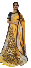 Linen cutwork design saree SILK ZONE