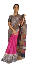 Pure Tussar Silk print saree