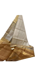 Pure Tussar Silk print saree