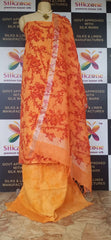 Linen print suit SILK ZONE