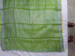 Tissue linen embroidery saree SILK ZONE