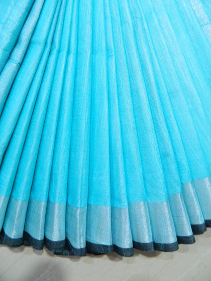 Khadi Linen Slub Saree