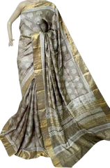 TUSSAR SILK PRINT SAREE
