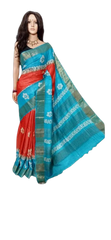 TUSSAR SILK PRINT SAREE