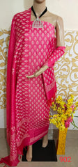 Soft silk hand block print suit PTS