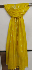 Cotton linen buta dupatta SILK ZONE