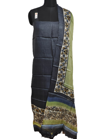 Tussar Silk Hand Block Print Saree