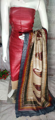 Pure tussar ghicha silk suit SILK ZONE