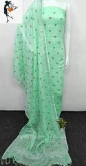 Cotton linen embroidery suit SILK ZONE