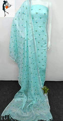 Cotton linen embroidery suit SILK ZONE