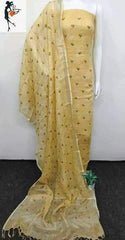 Cotton linen embroidery suit SILK ZONE