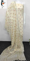 Cotton linen embroidery suit SILK ZONE