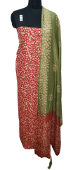 Cotton dupion batik print suit SILK ZONE