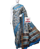 Pure Tussar Silk print saree