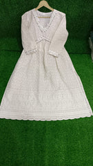 Pure cotton chikankari suit