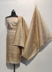 Pure desi tussar khadi suit