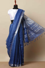 Linen cotton saree