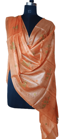 Tussar silk duptta