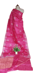 Pure Tussar Silk print saree