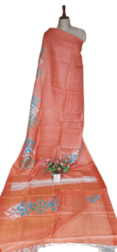 Pure Tussar Silk print saree