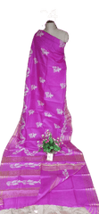 Pure Tussar Silk print saree