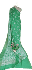 Pure Tussar Silk print saree