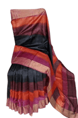 Pure Tussar Silk print saree