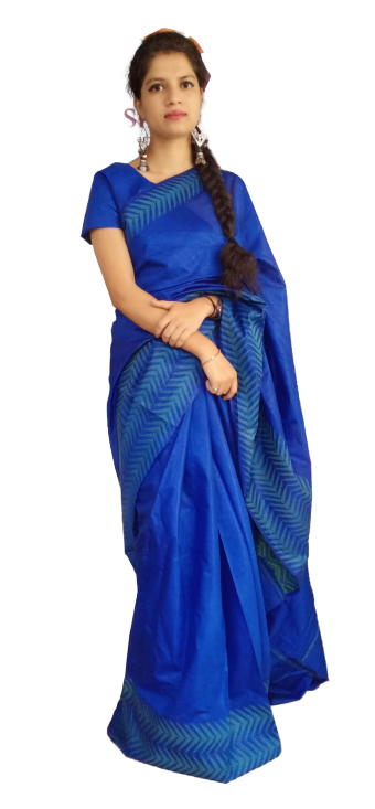 Soft silk jacquard border saree