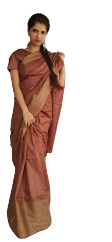 Soft silk jacquard border saree