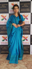 Soft silk jacqurad border saree SILK ZONE