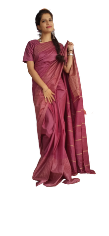 Soft silk jacquard border saree
