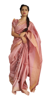 Pure Tussar Silk print saree