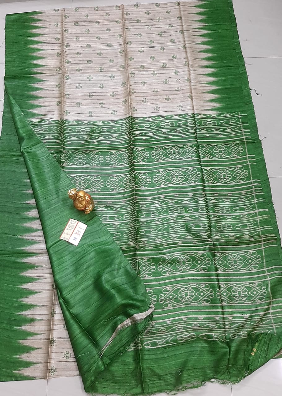 Tussar ghicha handloom silk SILK ZONE