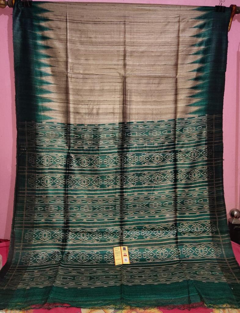 Tussar ghicha handloom silk saree SILK ZONE